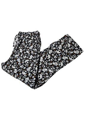 Disney Nightmare Before Christmas Pajama Pants Size Large PJs Sleepwear Black